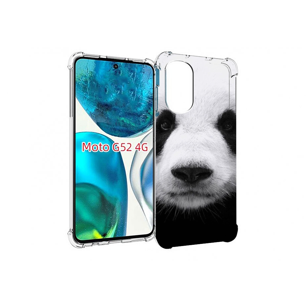 

Чехол MyPads Панда-портрет для Motorola Moto G82 / Moto G52, Прозрачный, Tocco