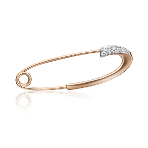 

Брошь из золота с фианитом PLATINA jewelry 04-0105-00-401-1110-03, 04-0105-00-401-1110-03