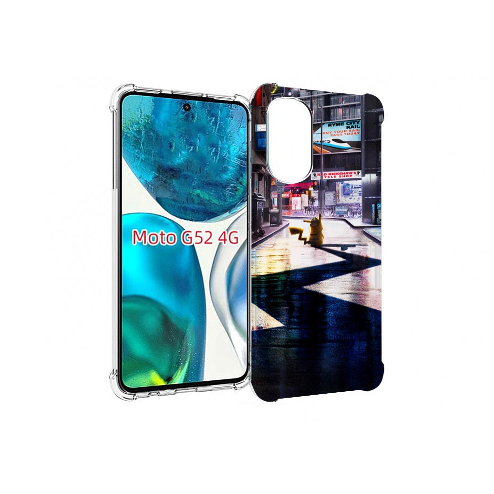 

Чехол MyPads Пикачу-в-городе для Motorola Moto G82 / Moto G52, Прозрачный, Tocco