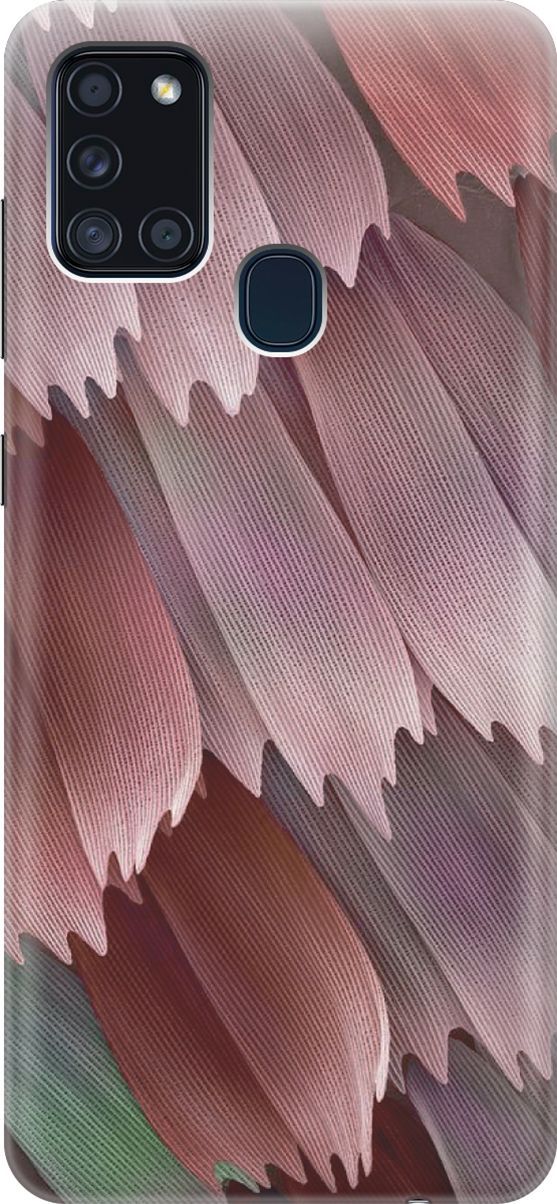 

Силиконовый чехол на Samsung Galaxy A21s "Розовые лепестки", Красный;розовый, 7072