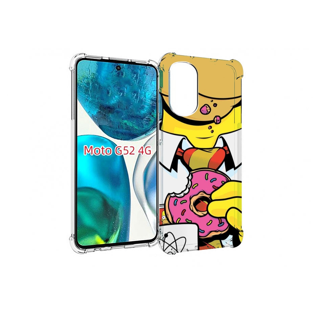 

Чехол MyPads Пончик для Motorola Moto G82 / Moto G52, Прозрачный, Tocco