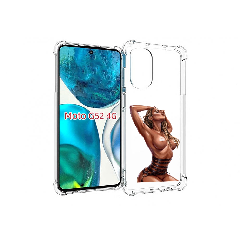 

Чехол MyPads Портупея денский для Motorola Moto G82 / Moto G52, Прозрачный, Tocco