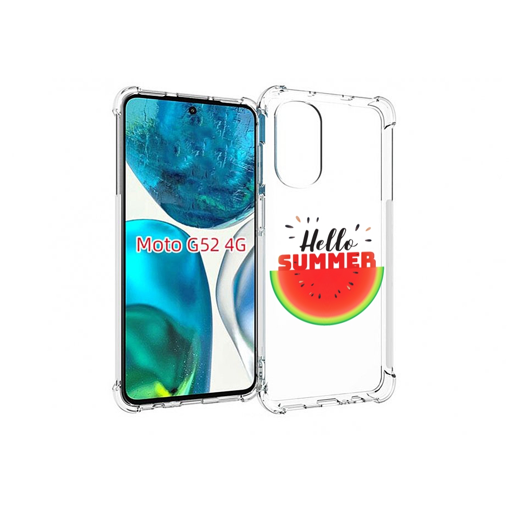 

Чехол MyPads Привет-лето для Motorola Moto G82 / Moto G52, Прозрачный, Tocco