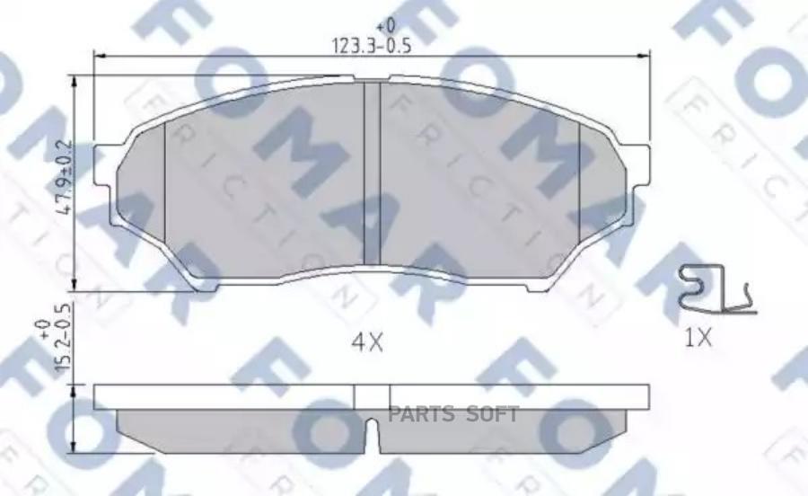 

Тормозные колодки FOMAR-FRICTION передние fo340181