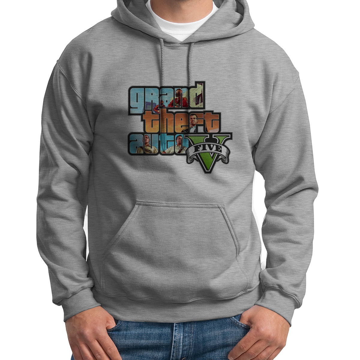 

Худи унисекс CoolPodarok Grand theft auto белое 42 RU, CX42S015963