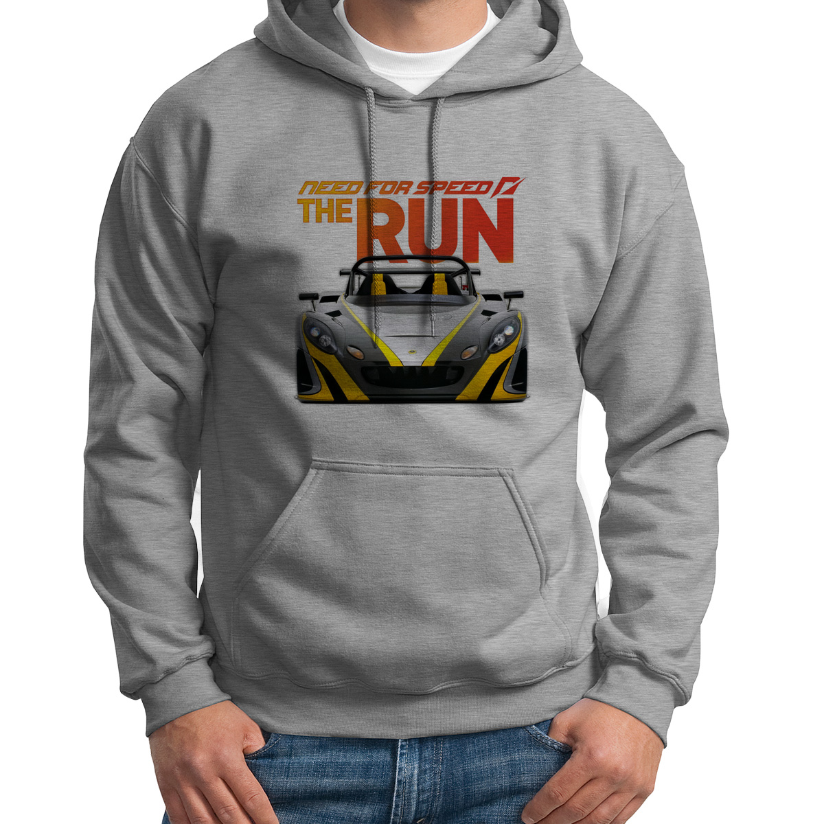 

Худи унисекс CoolPodarok Need for speed the run белое 42 RU, CX42S015965