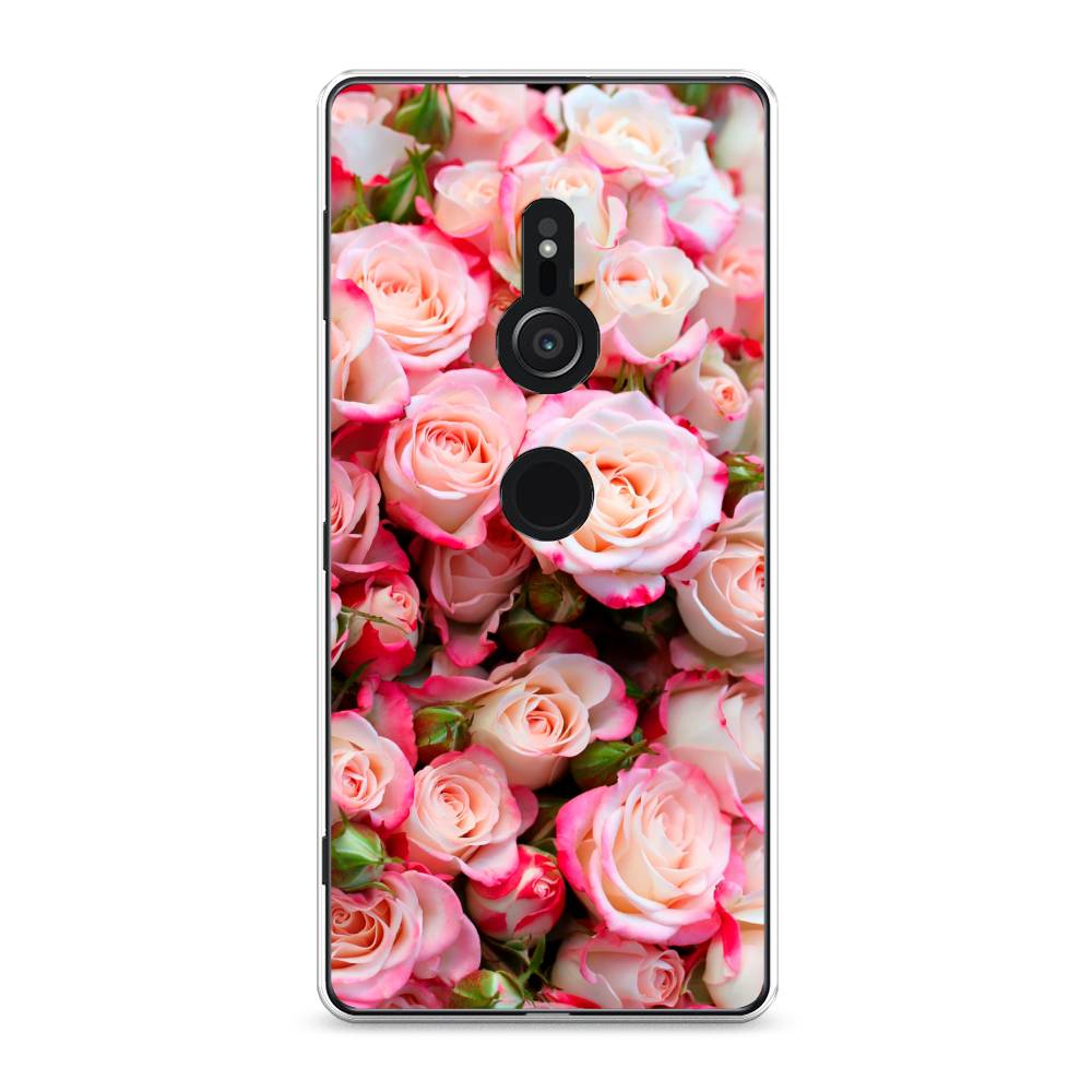 

Чехол для Sony Xperia XZ2 "Много роз", Розовый, 52850-2