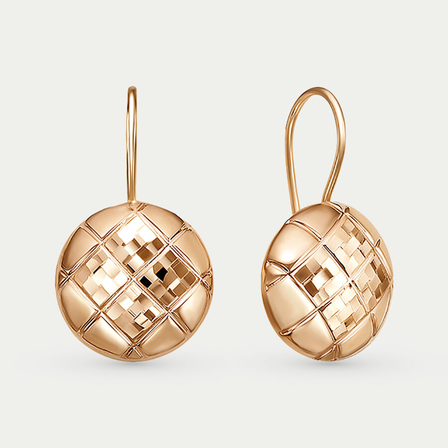 

Серьги из красного золота Красносельский Ювелир АС949-3808, АС949-3808