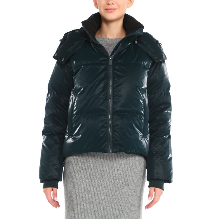 

Пуховик женский Maison David MLY010 зеленый XS, MLY010