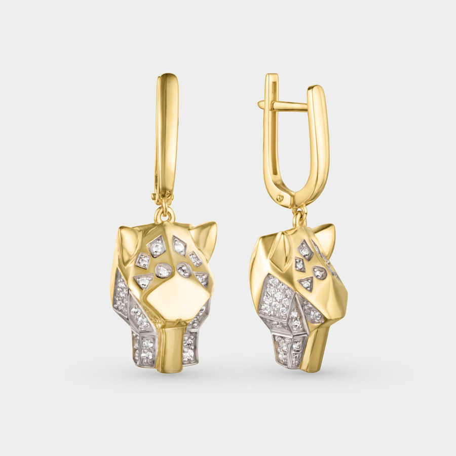 

Серьги из желтого золота Соул л2148503, фианит, л2148503