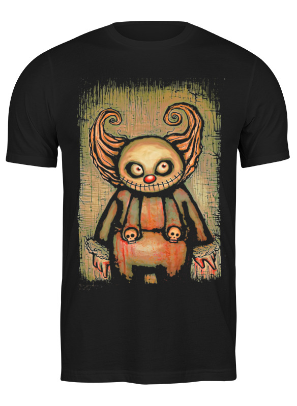 

Футболка мужская Printio Evil clown черная XL, Черный, Evil clown