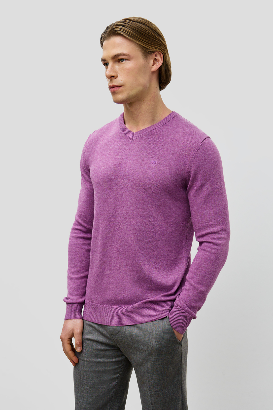 Пуловер мужской Baon B631201 фиолетовый M