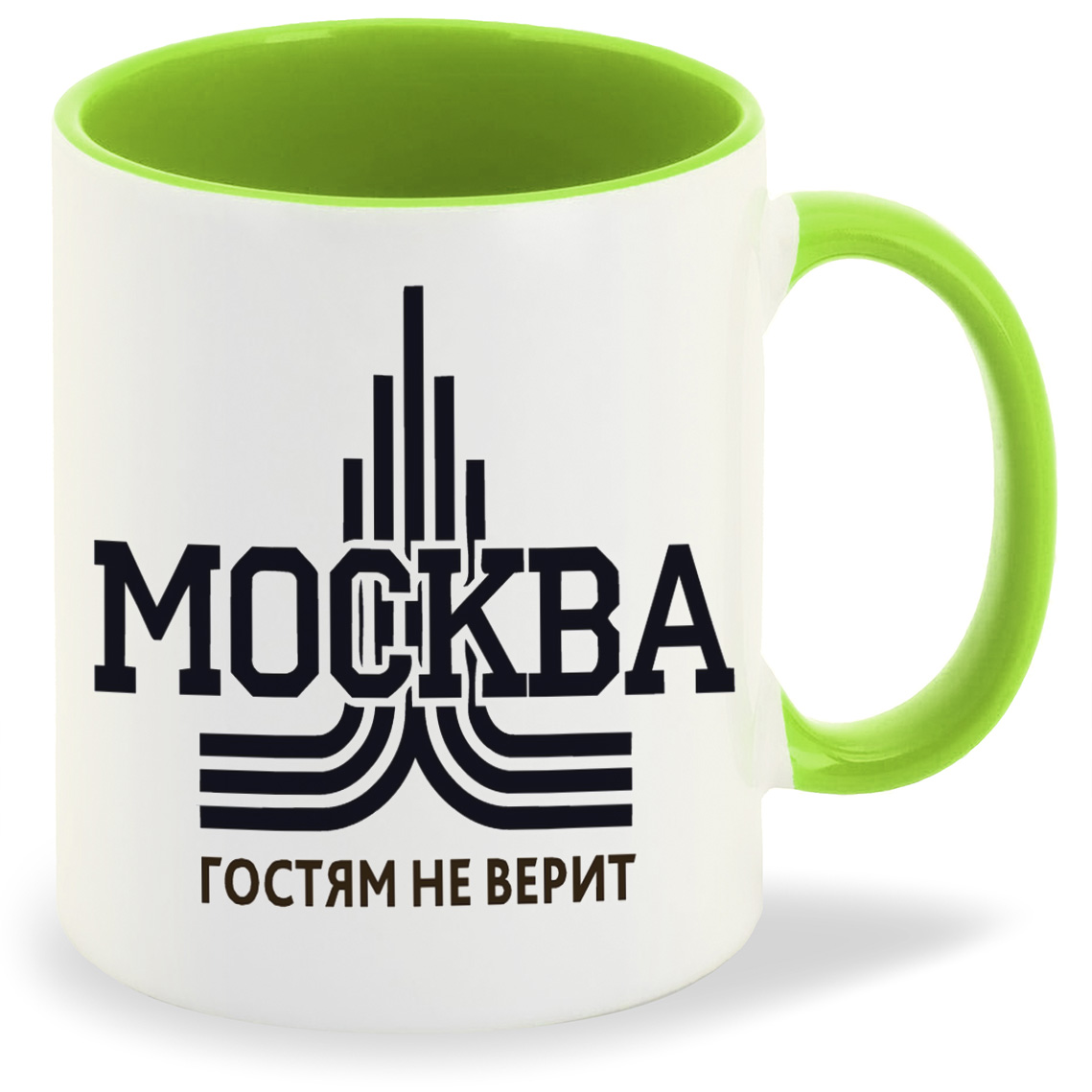 

Кружка CoolPodarok Москва гостям не верит, Москва гостям не верит