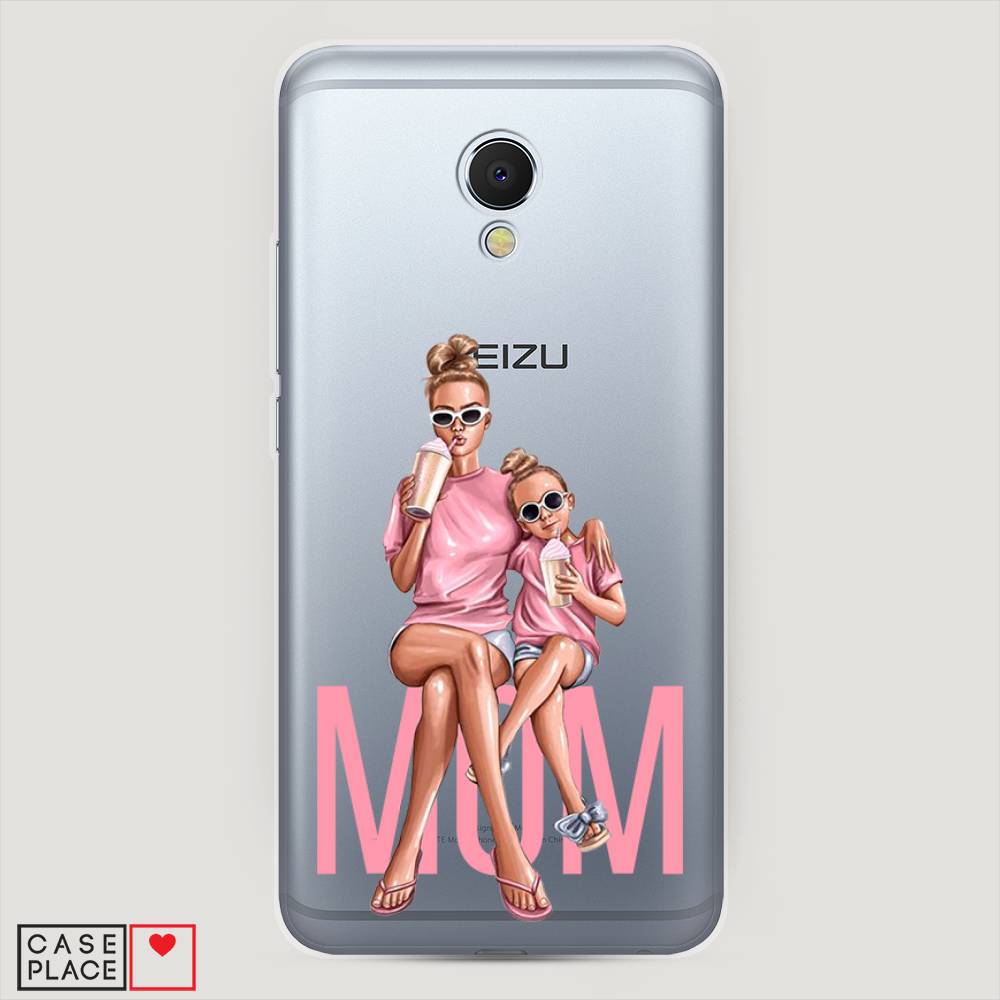 

Чехол Awog на Meizu MX6 "Lovely mom", Синий;бежевый;розовый, 70950-7