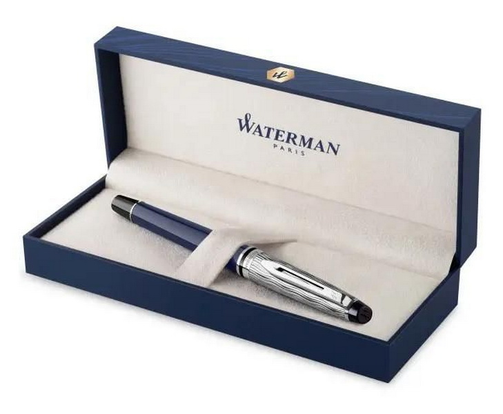 

Ручка перьев. Waterman Expert LEssence du Bleu CW2166426 LaqBlue CT F ст.нерж. подар.кор., Ручка перьев. Waterman Expert L`Essence du Bleu (CW2166426) LaqBlue CT F ст.нерж. подар.кор.