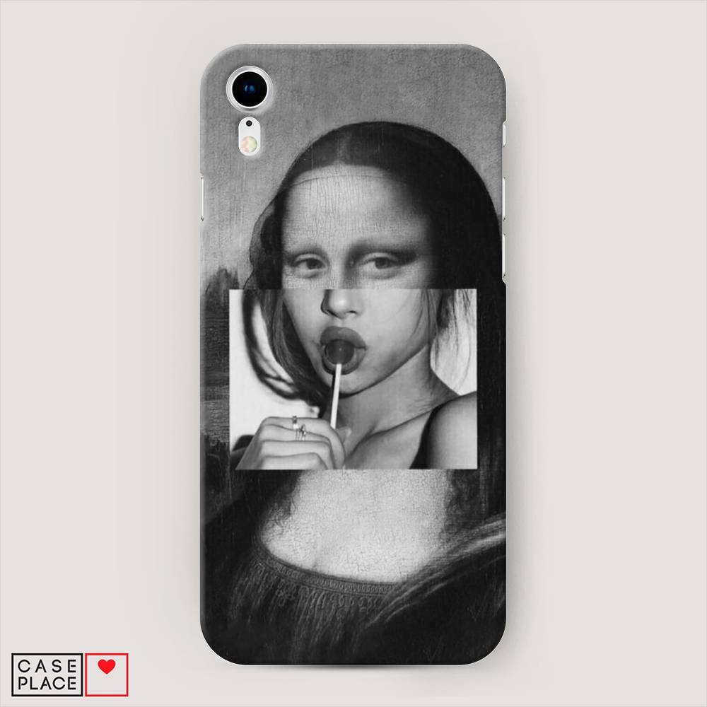 

Пластиковый чехол "Mona Lisa sucking lollipop" на Apple iPhone XR (10R), 12020-7