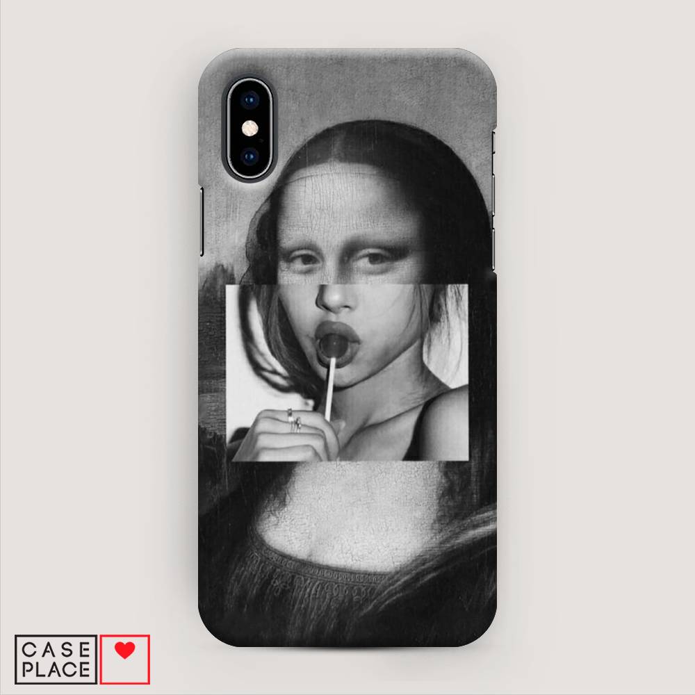 

Пластиковый чехол "Mona Lisa sucking lollipop" на Apple iPhone XS (10S), 11820-7