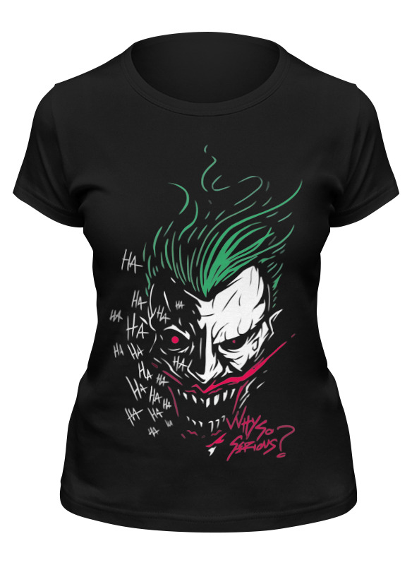 

Футболка женская Printio Джокер (joker) черная XL, Джокер (joker)