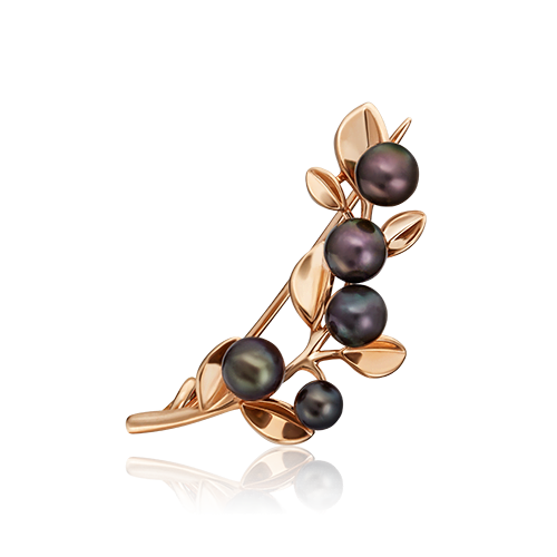 

Брошь из золота PLATINA jewelry 04-0236-00-301-1110-31, жемчуг культивированный, 04-0236-00-301-1110-31