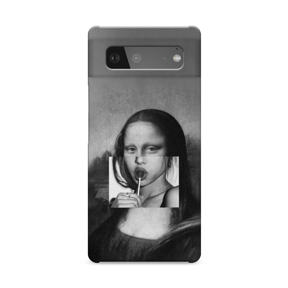 фото Пластиковый чехол "mona lisa sucking lollipop" на google pixel 6 awog