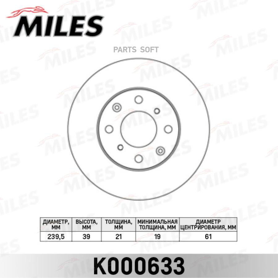 

Диск Тормозной Передний D240мм. Honda Jazz 1.2-1.4 02-/Logo 1.3 99-02 (Trw Df4152) K000633