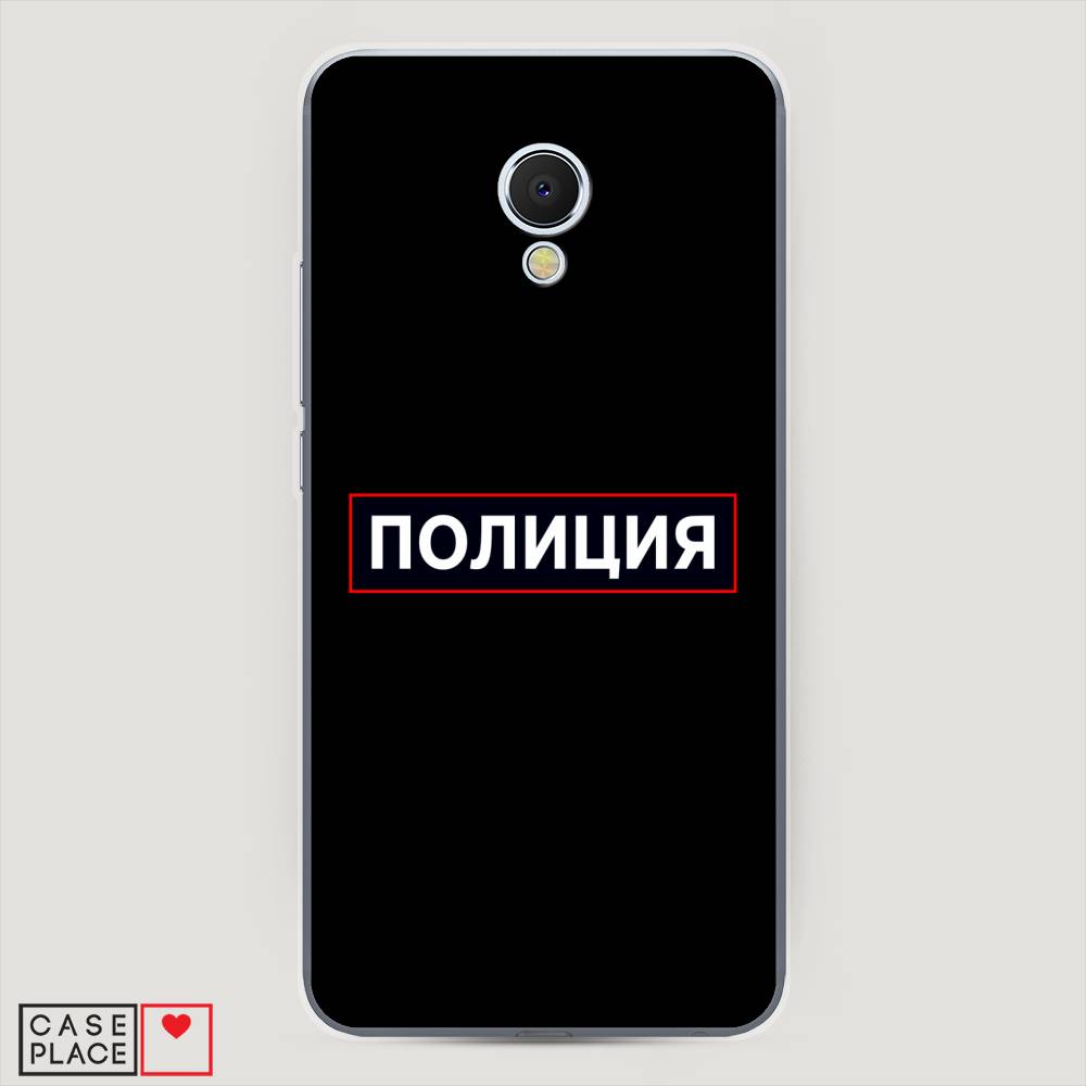 

Чехол Awog на Meizu MX6 "Police logo", Черный;белый;красный, 70950-5