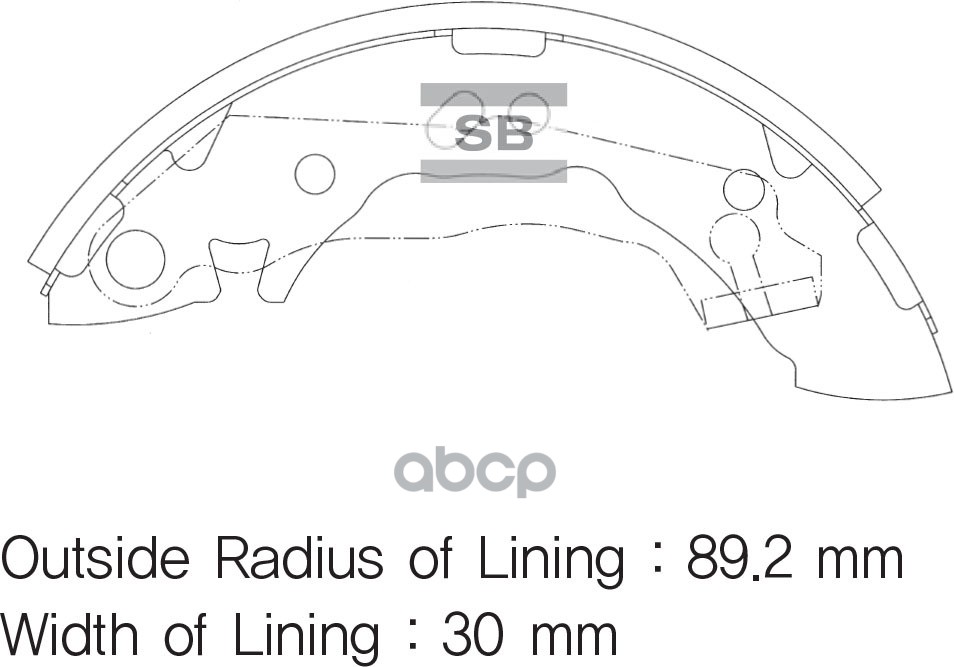 

Тормозные колодки Sangsin brake барабанные SA047