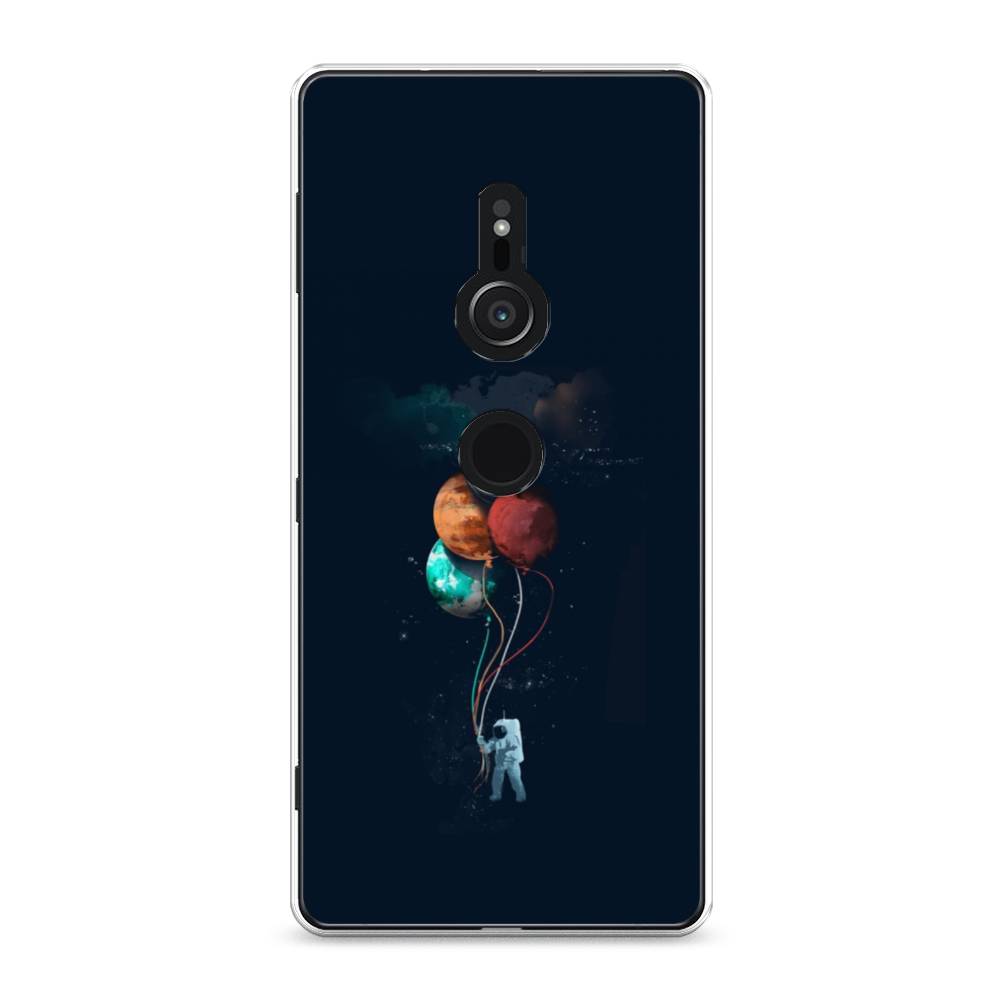 

Чехол для Sony Xperia XZ2 "Космонавт с шариками", Разноцветный, 52850-4