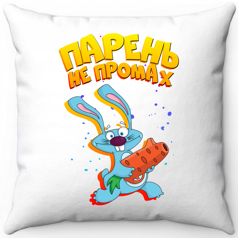 

Подушка декоративная Море Маек Белая 40х40, Парень не промах, Белый, Белая 40х40