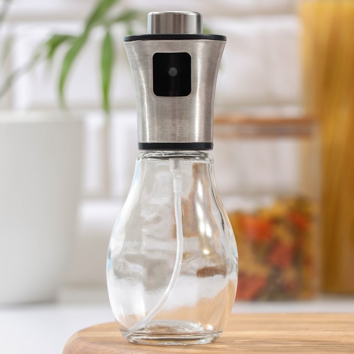 Распылитель для масла и уксуса Steel, 200 мл, нержавеющая сталь, пластик