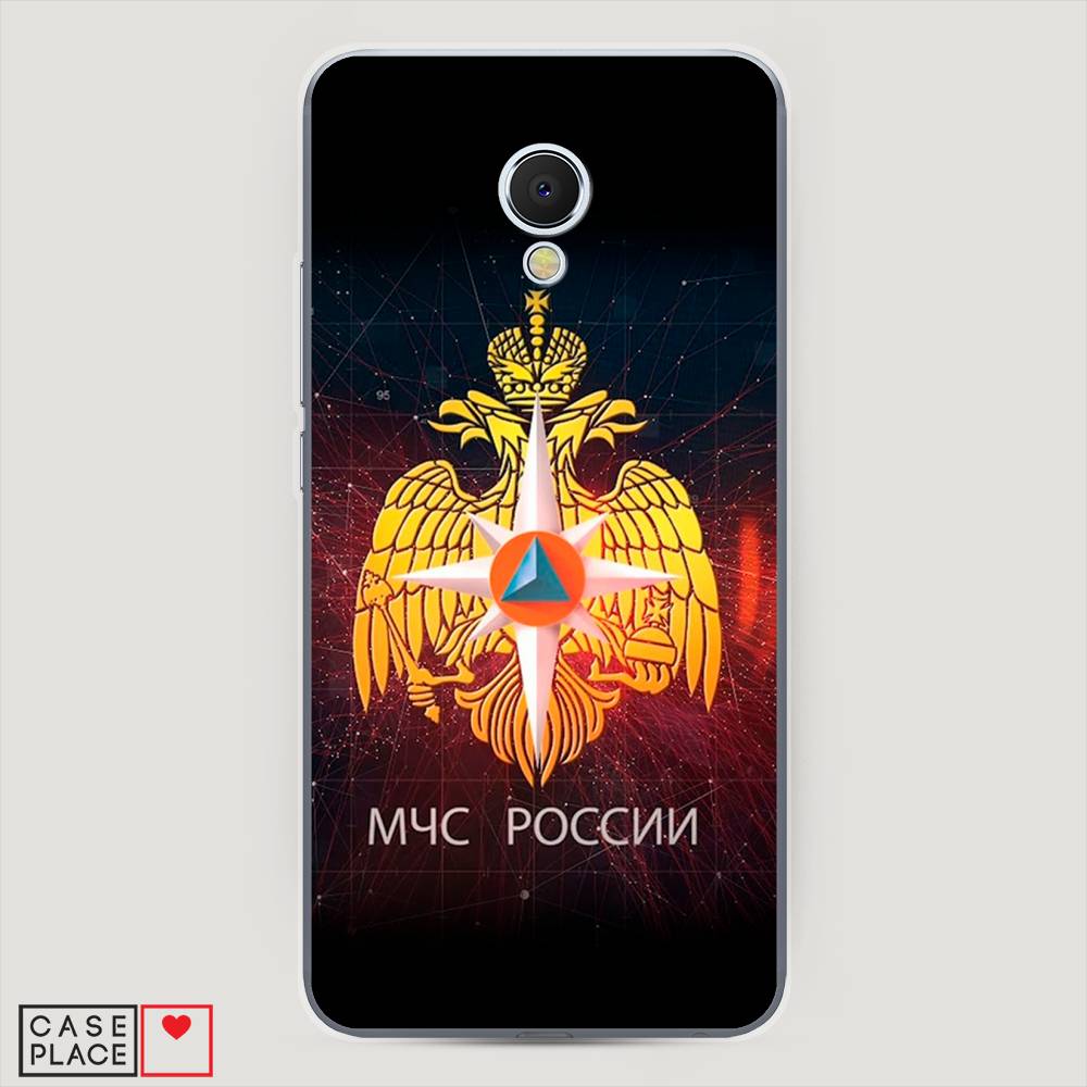 

Чехол Awog на Meizu MX6 "МЧС России", Черный;желтый;красный, 70950-5