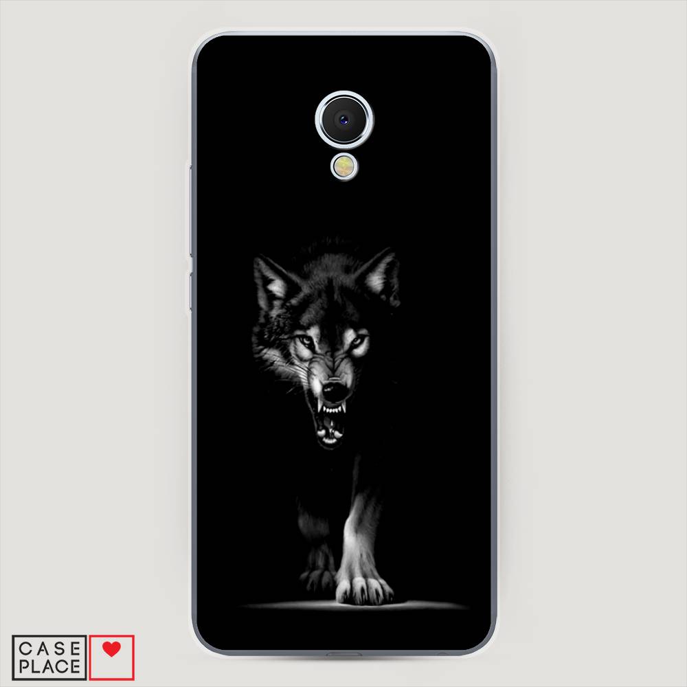 

Чехол Awog на Meizu MX6 "Волк выходит из ночи", Серый;черный;белый, 70950-1