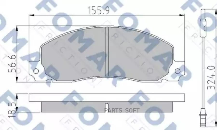 

Тормозные колодки FOMAR-FRICTION передние дисковые fo499681