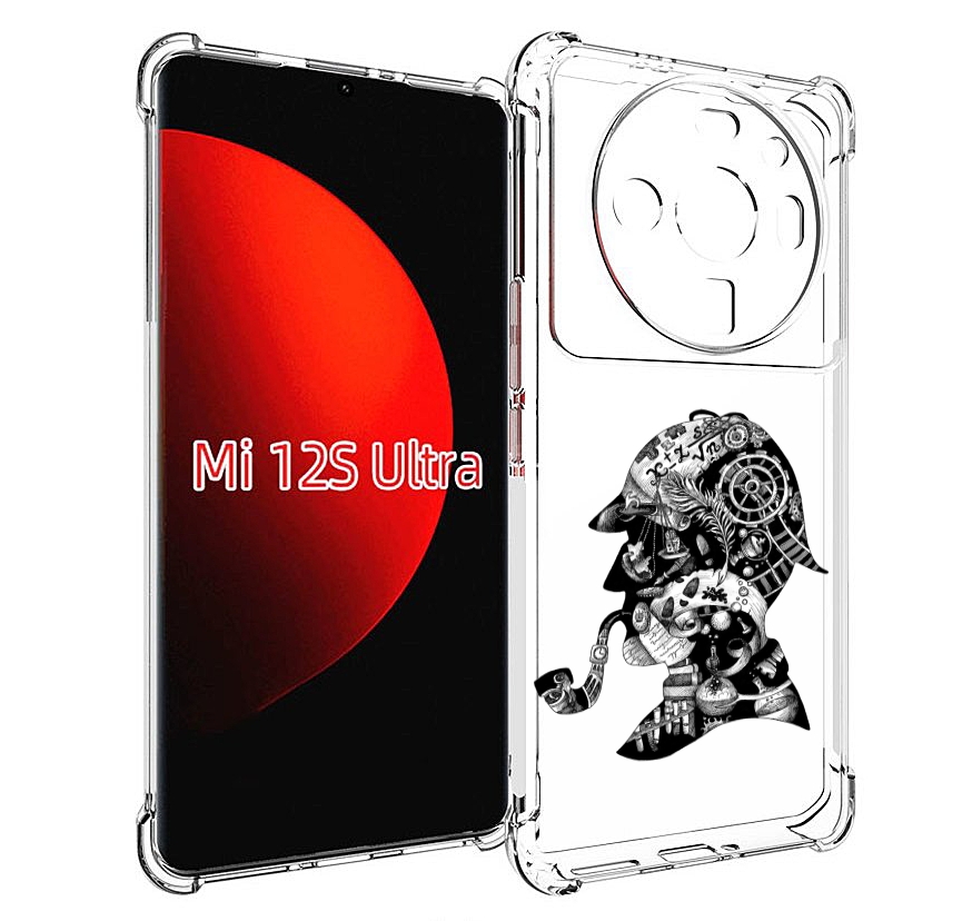 

Чехол MyPads мужчина с трубкой абстракция для Xiaomi 12S Ultra, Прозрачный, Tocco