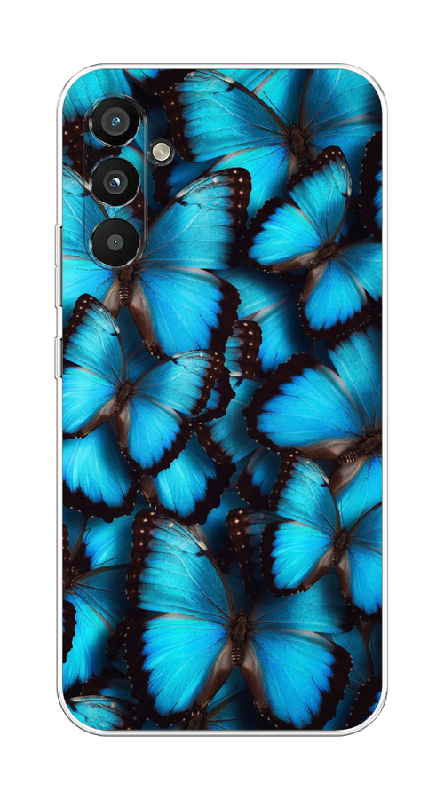 

Чехол Homey на Samsung Galaxy A34 5G "Тропическая бабочка 2", Голубой;черный, 2107850-1