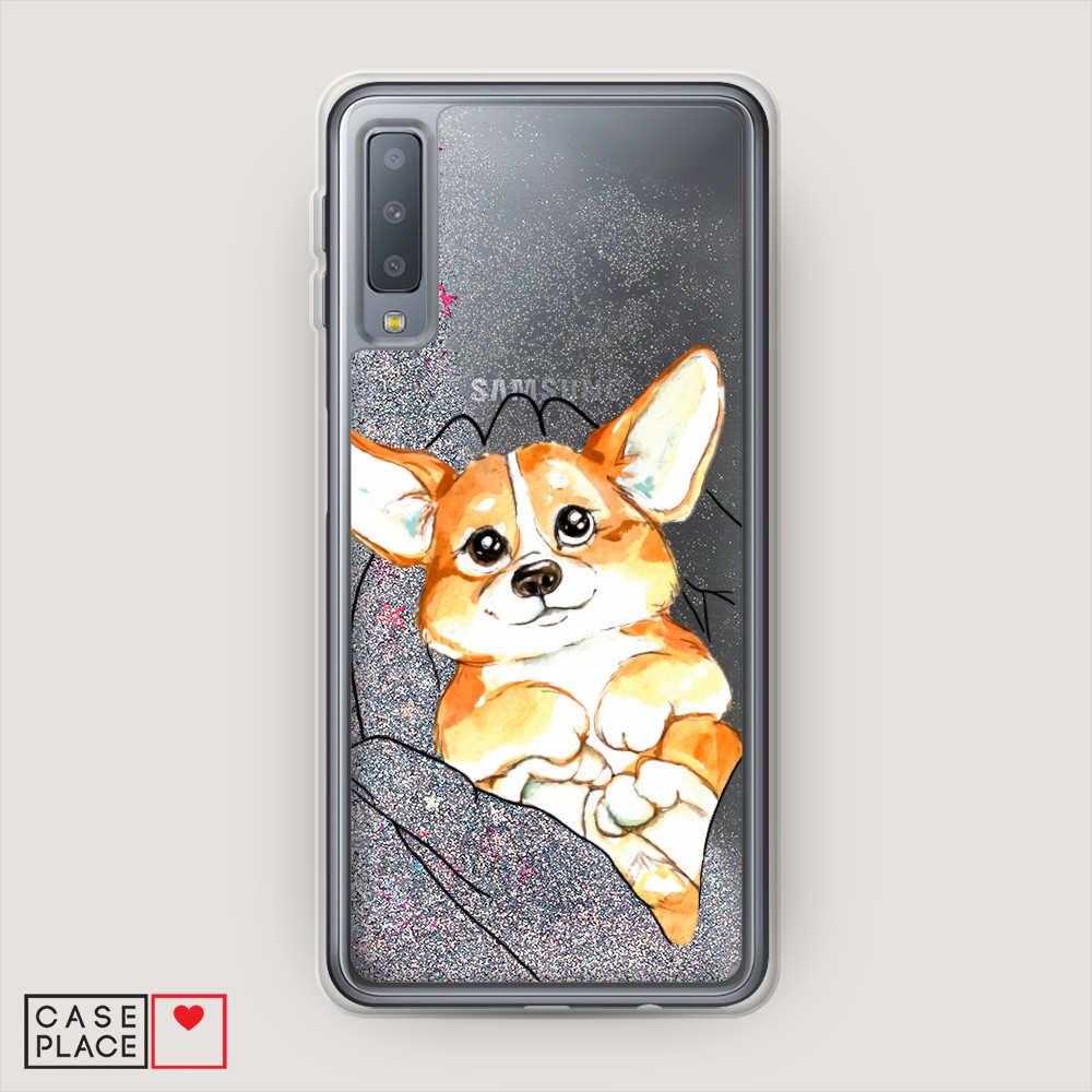 

Чехол Awog "Корги в ладошках" на Samsung Galaxy A7 2018, 26791-1