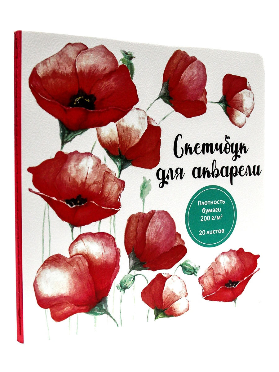 

Блокнот Проф-пресс Скейтчбук для акварели Маки, 20 листов