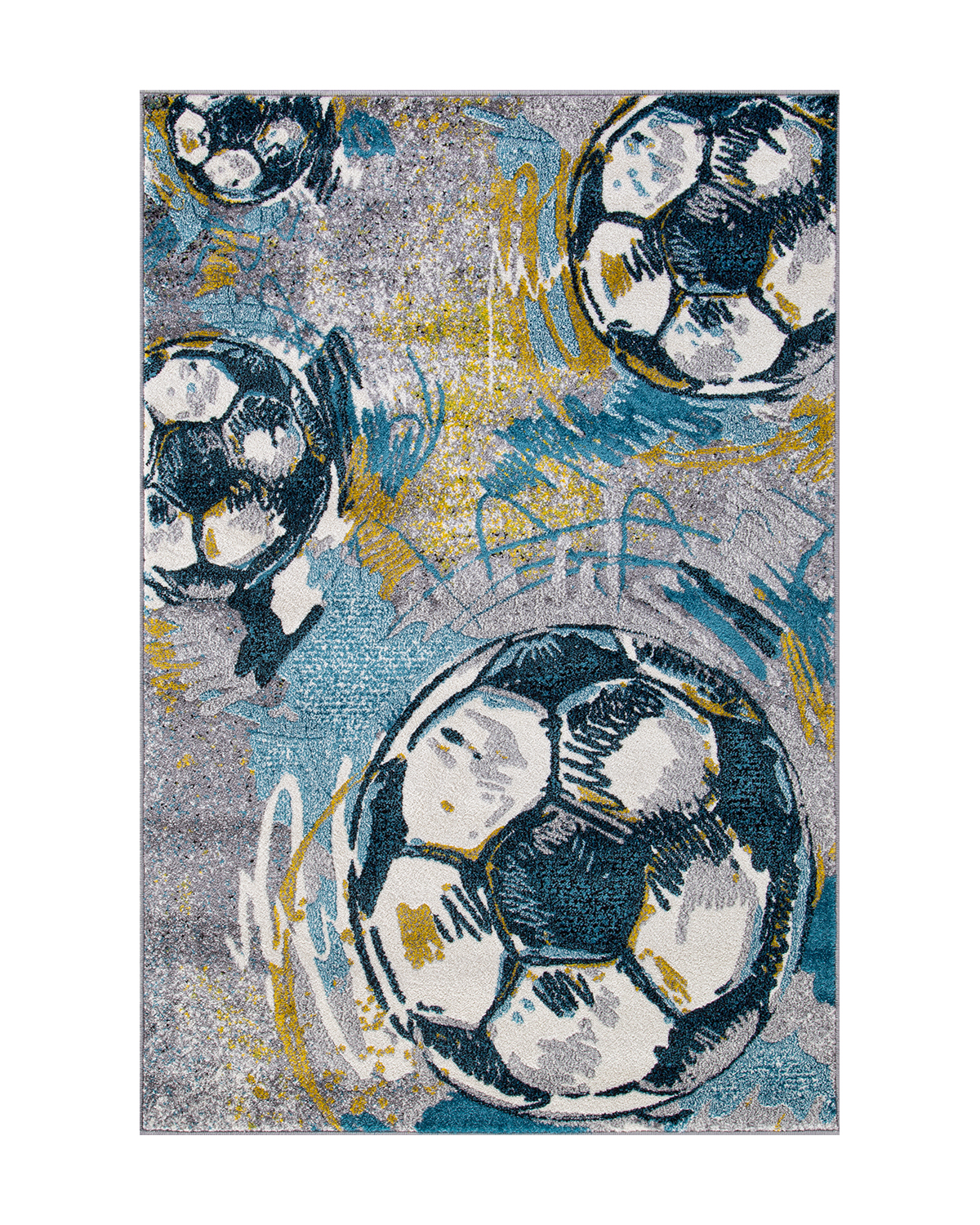 

Ковер Kitroom Plus Carnival 200x300 прямоугольный серый/синий/желтый C077
