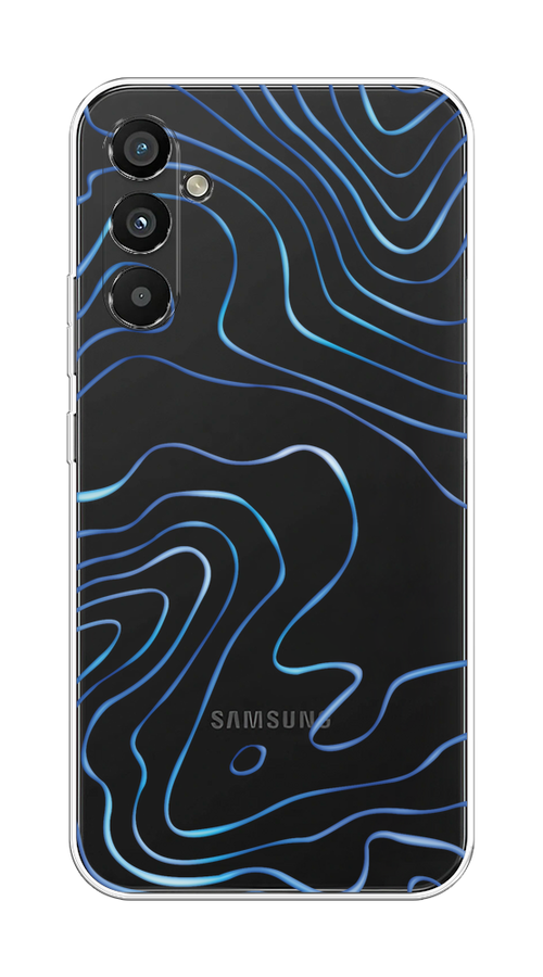 

Чехол Homey на Samsung Galaxy A34 5G "Blue lines", Прозрачный;синий, 2107850-1