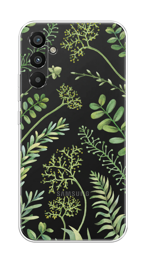 

Чехол Homey на Samsung Galaxy A34 5G "Green Leaves", Зеленый;прозрачный, 2107850-1