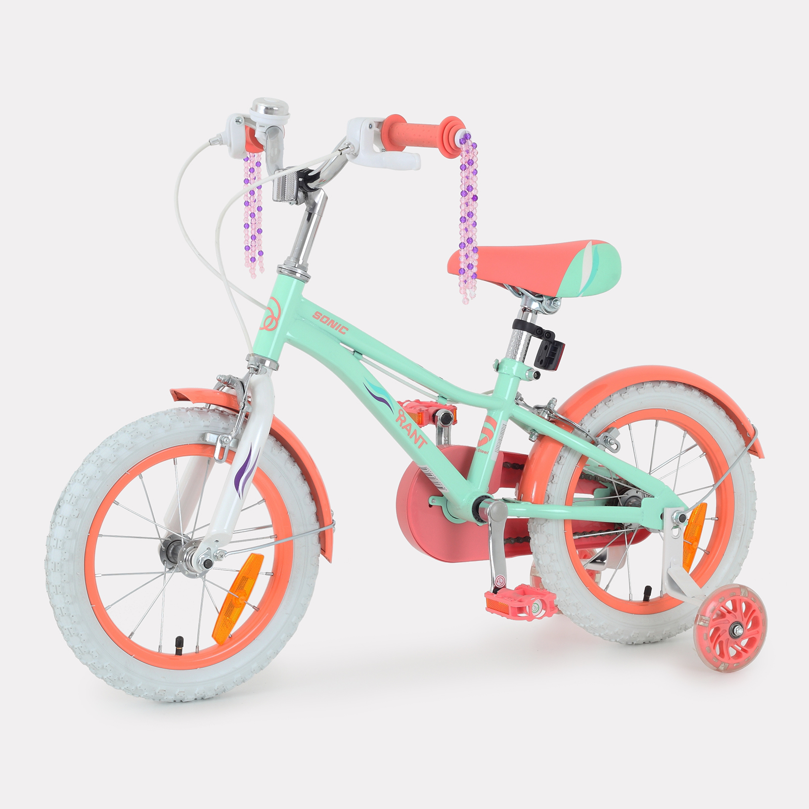 Велосипед двухколесный детский RANT Sonic мятный