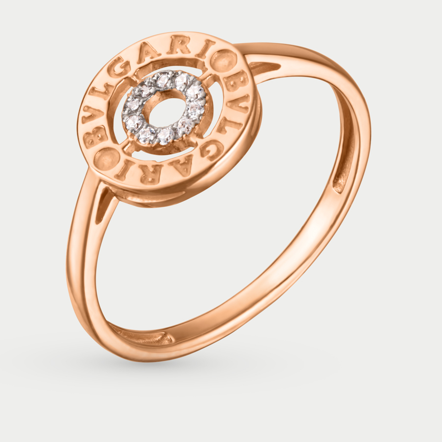 

Кольцо из красного золота р.  Соул 1157903, фианит, 1157903