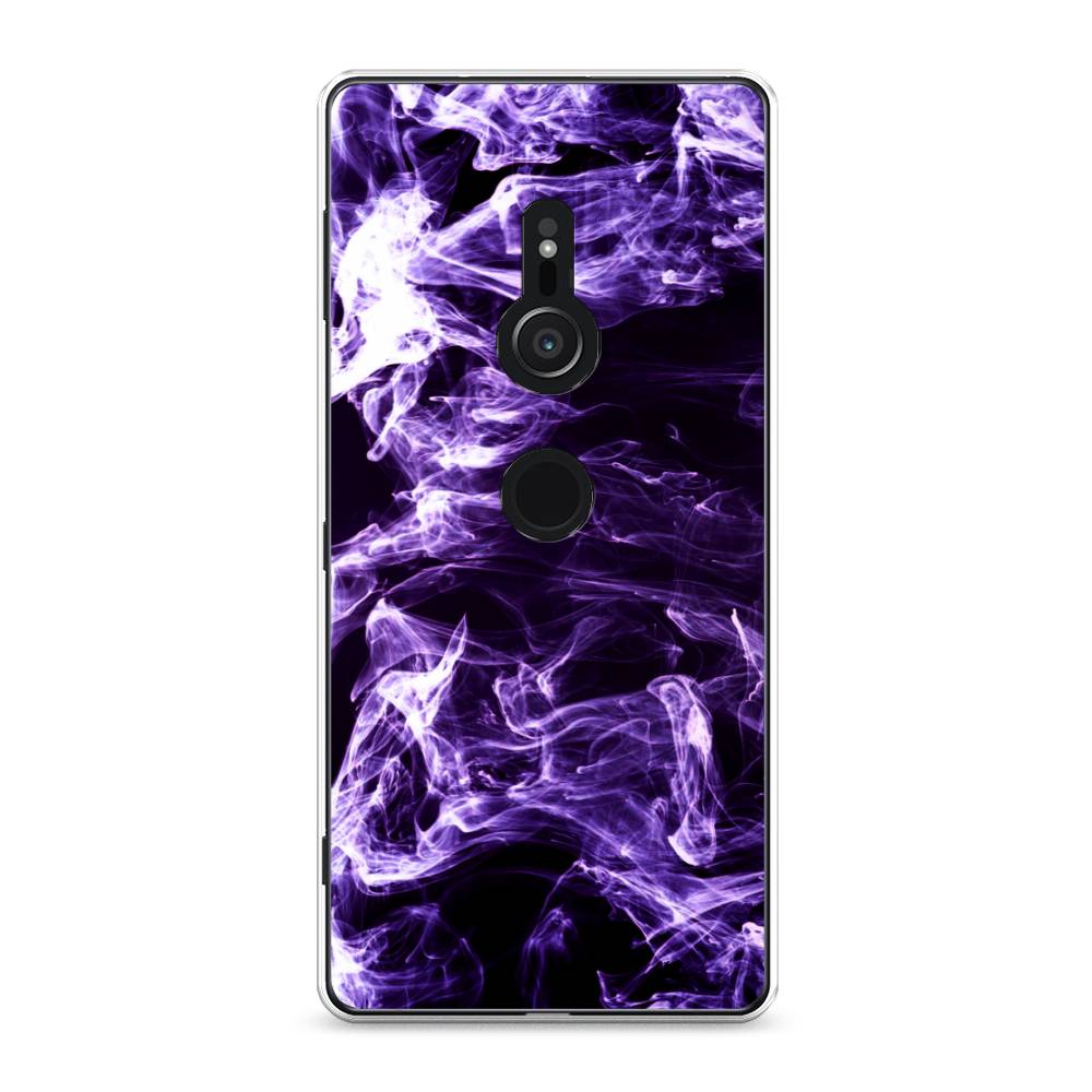 

Чехол для Sony Xperia XZ2 "Фиолетовый дым", Фиолетовый;белый;черный, 52850-3