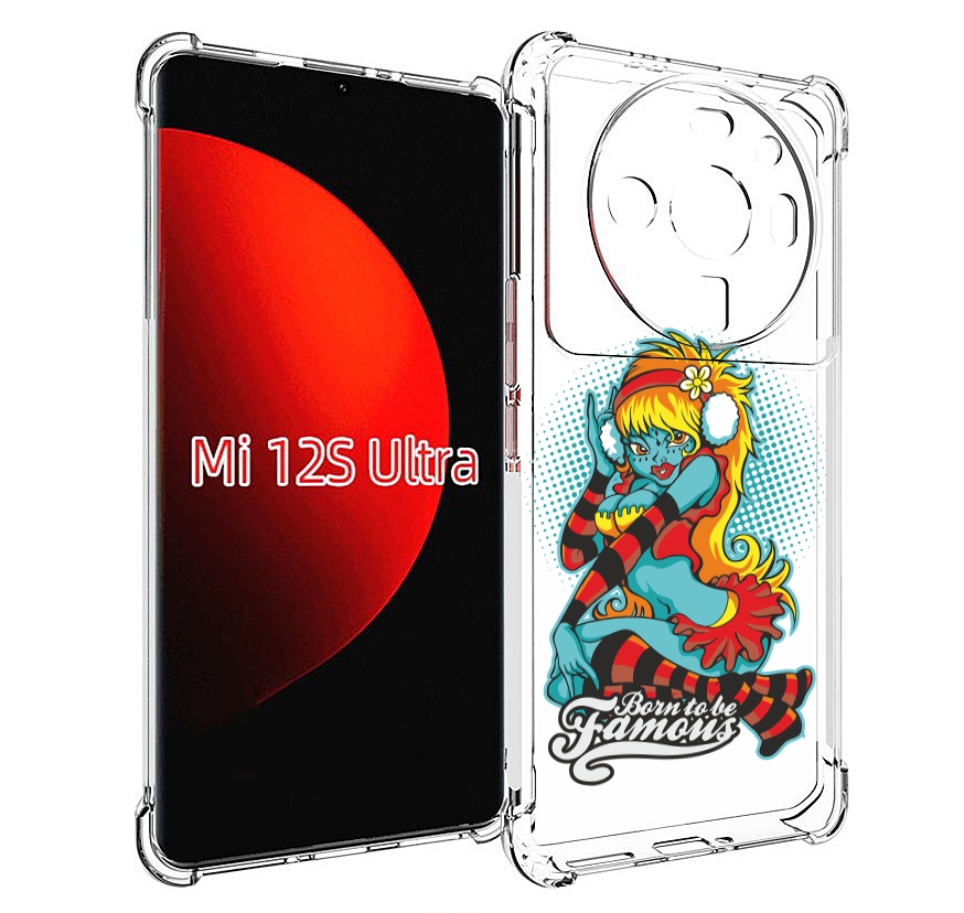 

Чехол MyPads нарисованная девушка в наушниках для Xiaomi 12S Ultra, Прозрачный, Tocco