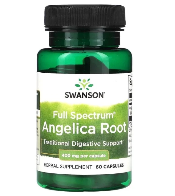 

Корень дудника полного спектра Swanson Full Spectrum Angelica Root 400 мг 60 капсул