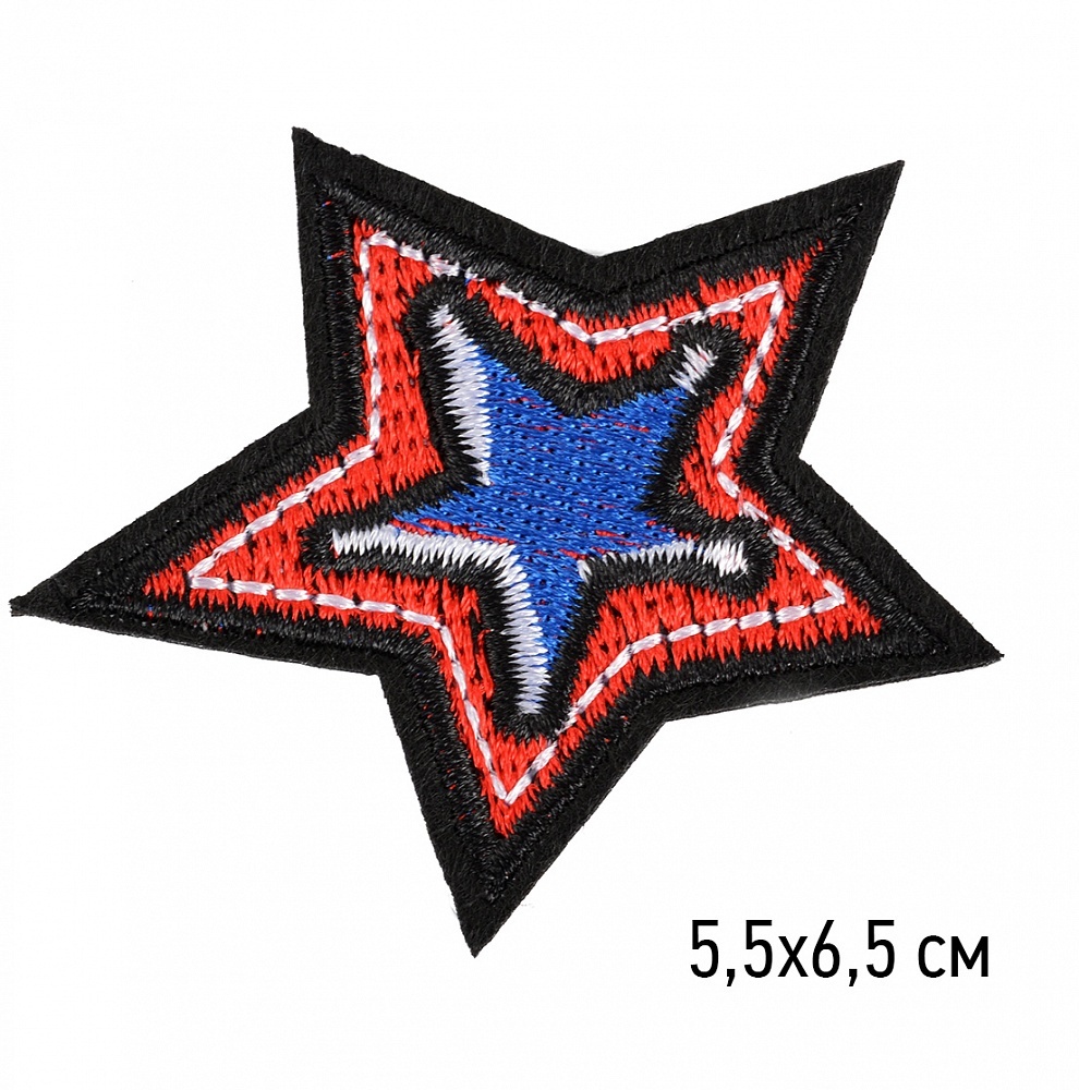 

TBY Звезда, 5,5х6,5 см, 10 шт, Черный