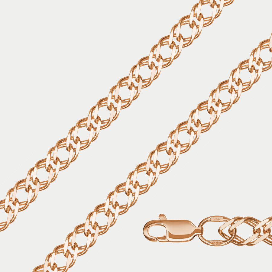 

Цепочка из золота 50 см Красцветмет, НЦ 12-076ПГ