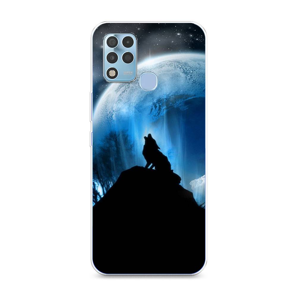 

Чехол для Infinix Hot 11 G37 "Волк 2", Синий;черный;белый, 3102150-1