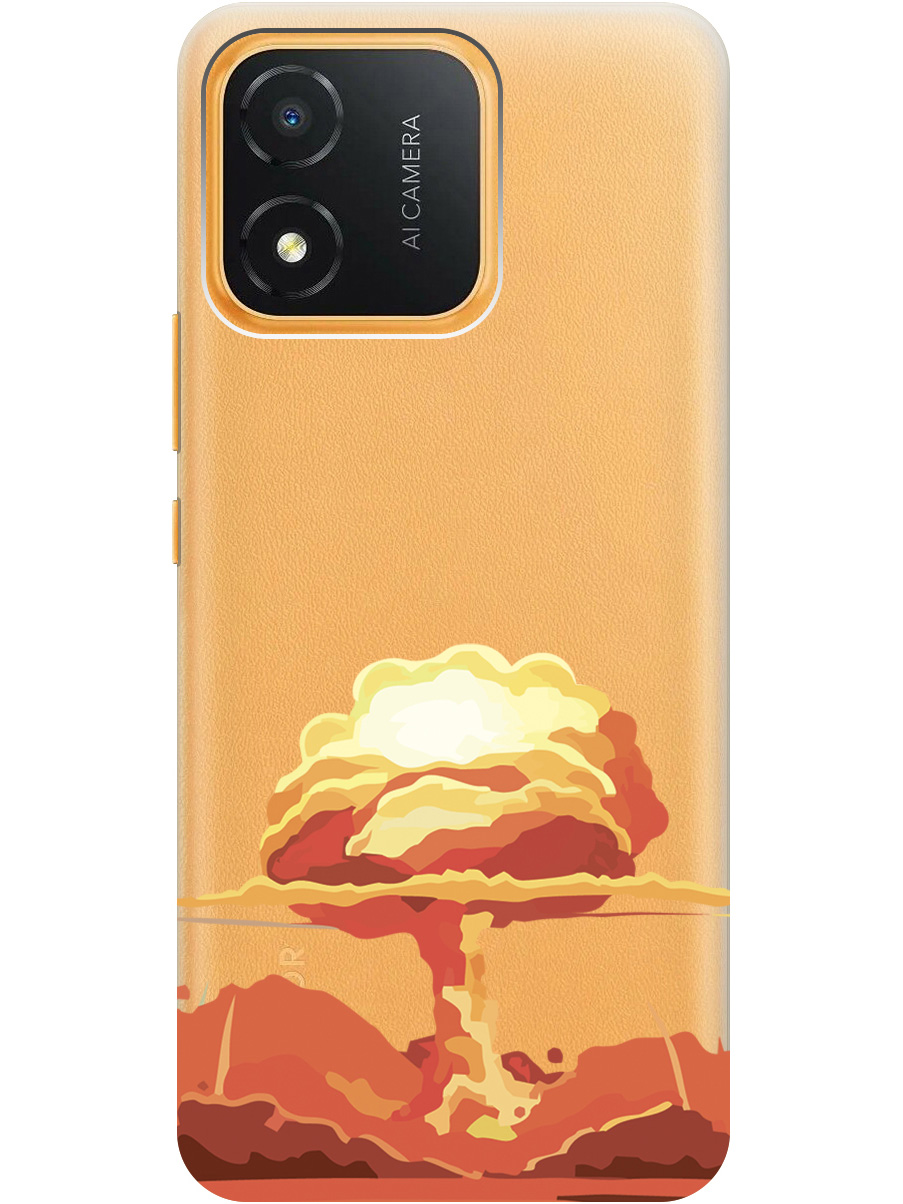 

Чехол на Honor X5 силиконовый с принтом "Boom", Прозрачный;красный, 20000029
