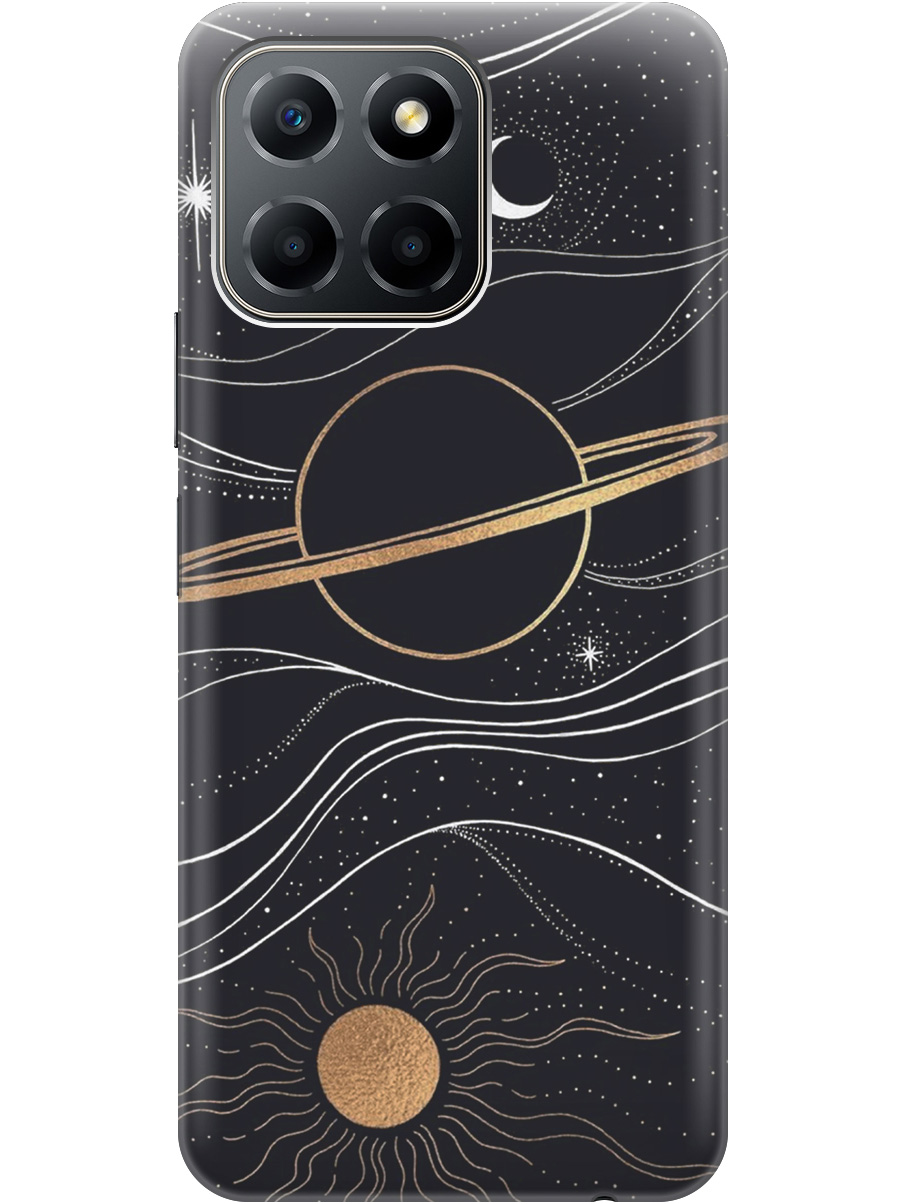 

Чехол на Honor X6/Honor X8 5G матовый "Сатурн и солнце", Белый;желтый, 20000880